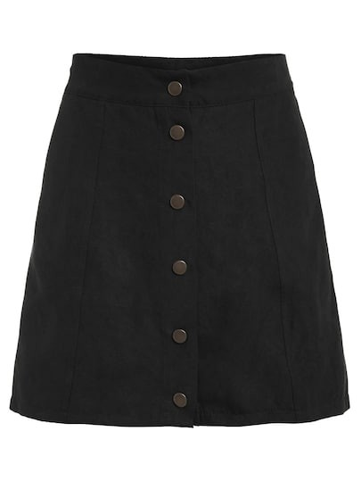 Single Breasted Front A Line Skirt | SHEIN