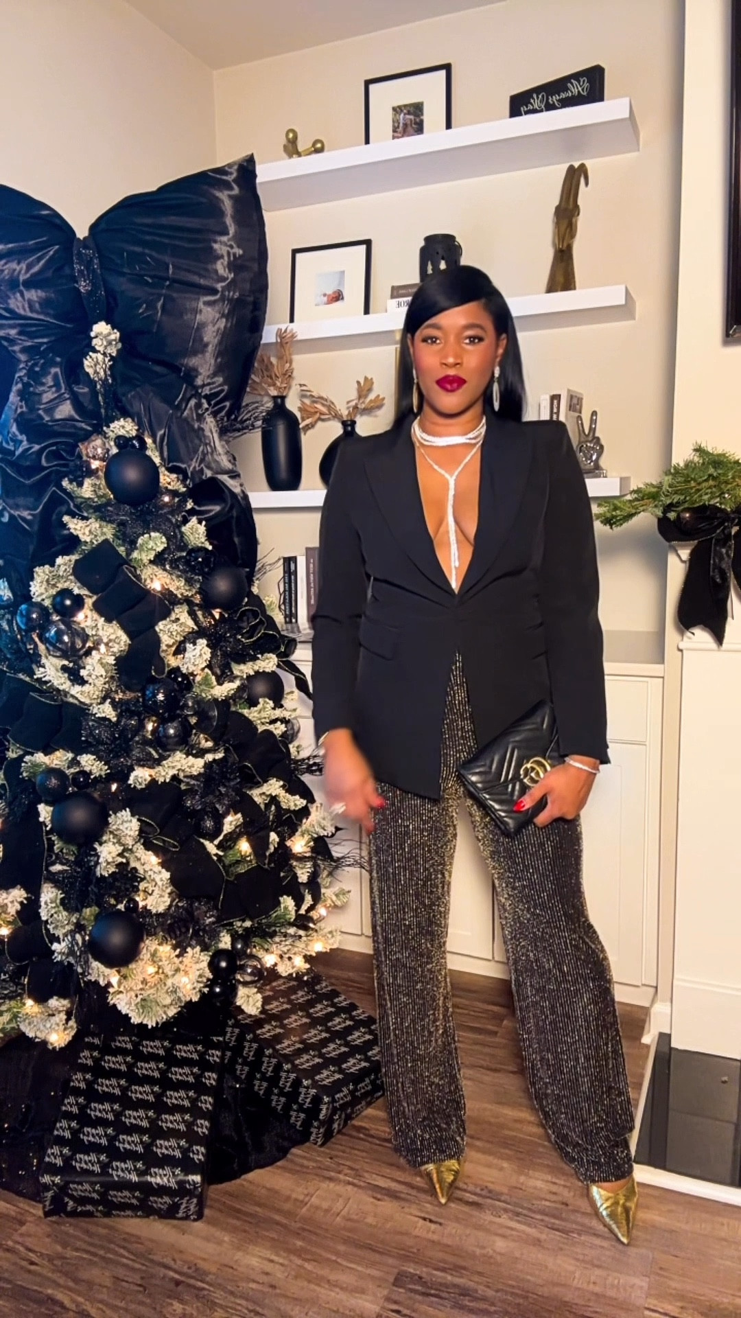 All that glitters… can be yours! ✨ Styling these sparkly pants with a sleek black blazer for the perfect mix of glam and sophistication.

Pants are sold out on Nastygal but tagged similar styles.

#LTKHoliday #LTKSeasonal #LTKParties