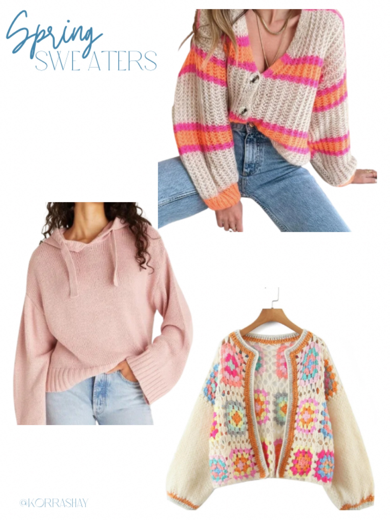 Adorable sweaters for spring 2023! 

#LTKFind #LTKSeasonal #LTKunder100