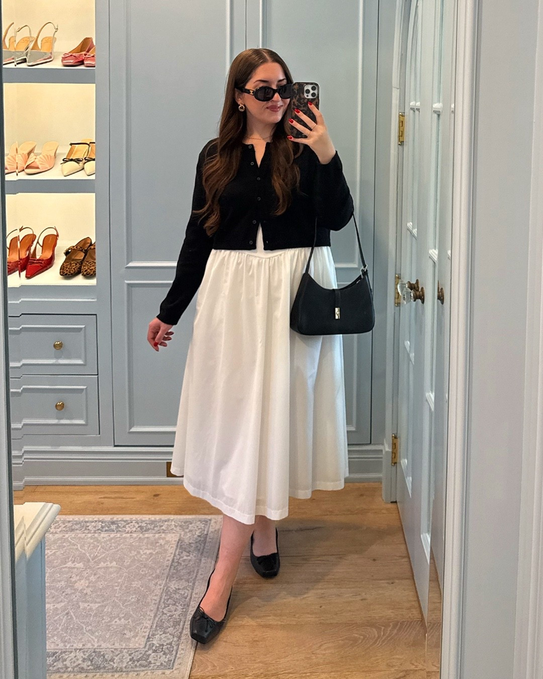Spring outfit / white dress / maxi skirt outfit / cardigan / office outfit / workwear / midsize / Pinterest recreation 

Sizing: L in cardigan, dress & shaper 

#LTKmidsize #LTKworkwear #LTKcurves