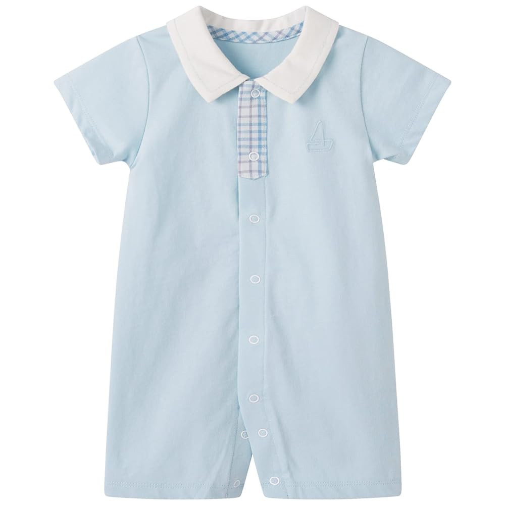 pureborn Baby Boys Girls Nautical Romper One-Piece Beach Outfit Summer Clothes 0-24 Months | Amazon (US)