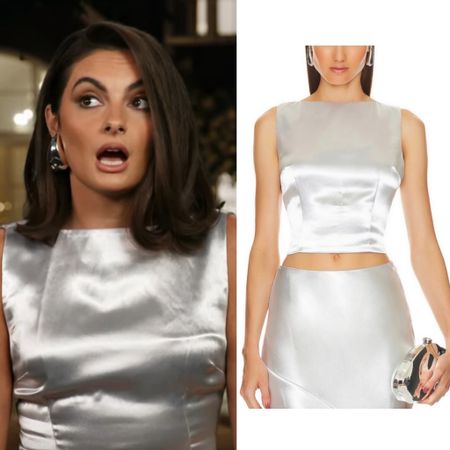 Paige DeSorbo’s Silver Confessional Top 