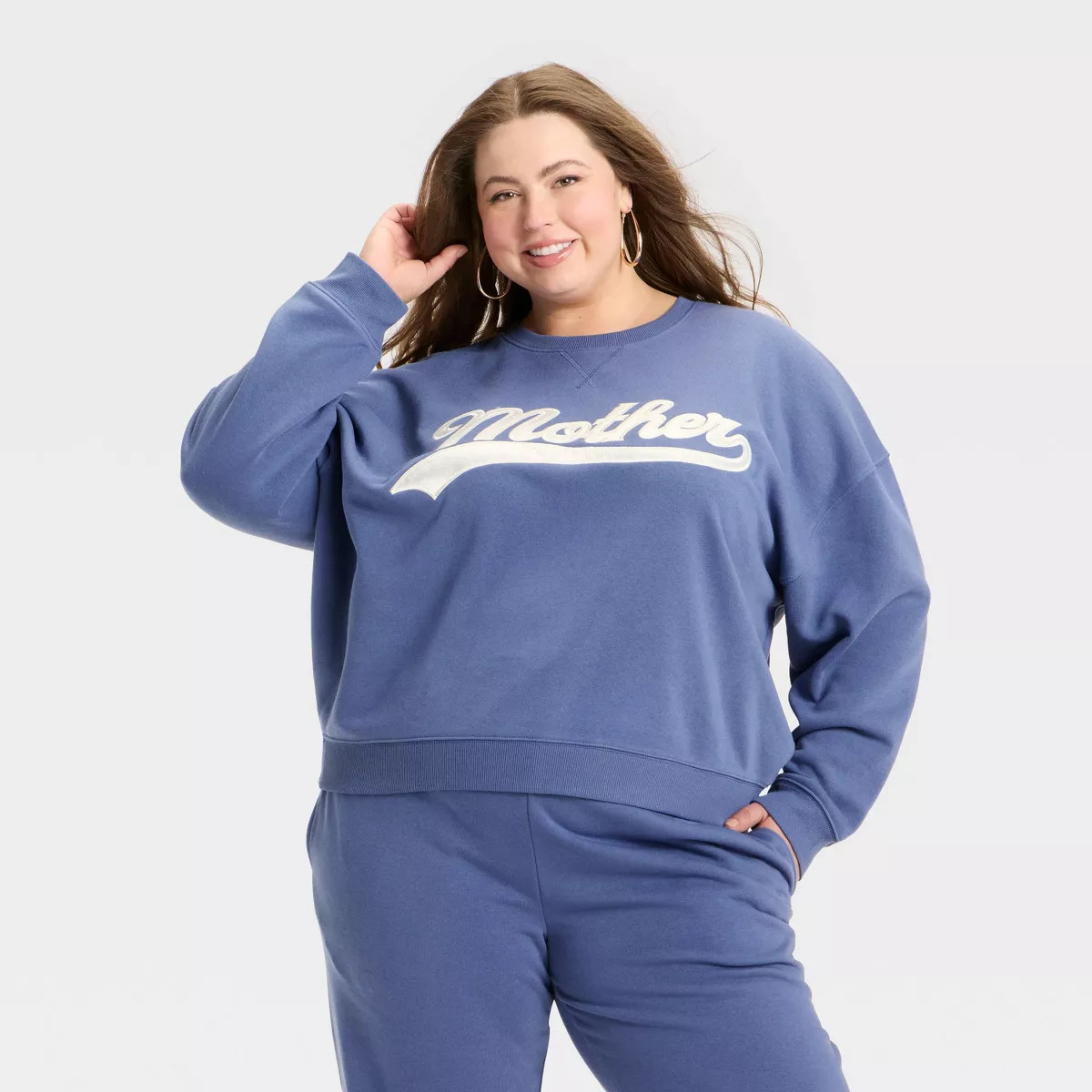 Women's Mother's Day "Mother" Graphic Sweatshirt - Navy | Target