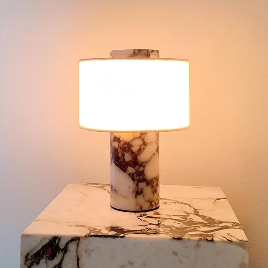 BSOD Marble Table Lamp, Natural Stone Lamps Collection - 10 inch Modern Luxury Design Decorative ... | Amazon (US)