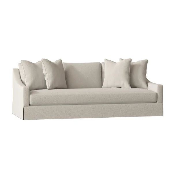 Grace 89" Square Arm Slipcovered Sofa with Reversible Cushions | Wayfair Professional