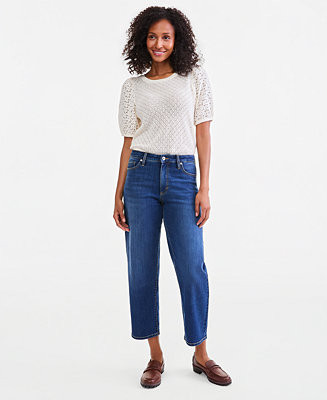 Women's High-Rise Barrel Relaxed Fit Jeans, Macy's Exclusive | Macy's