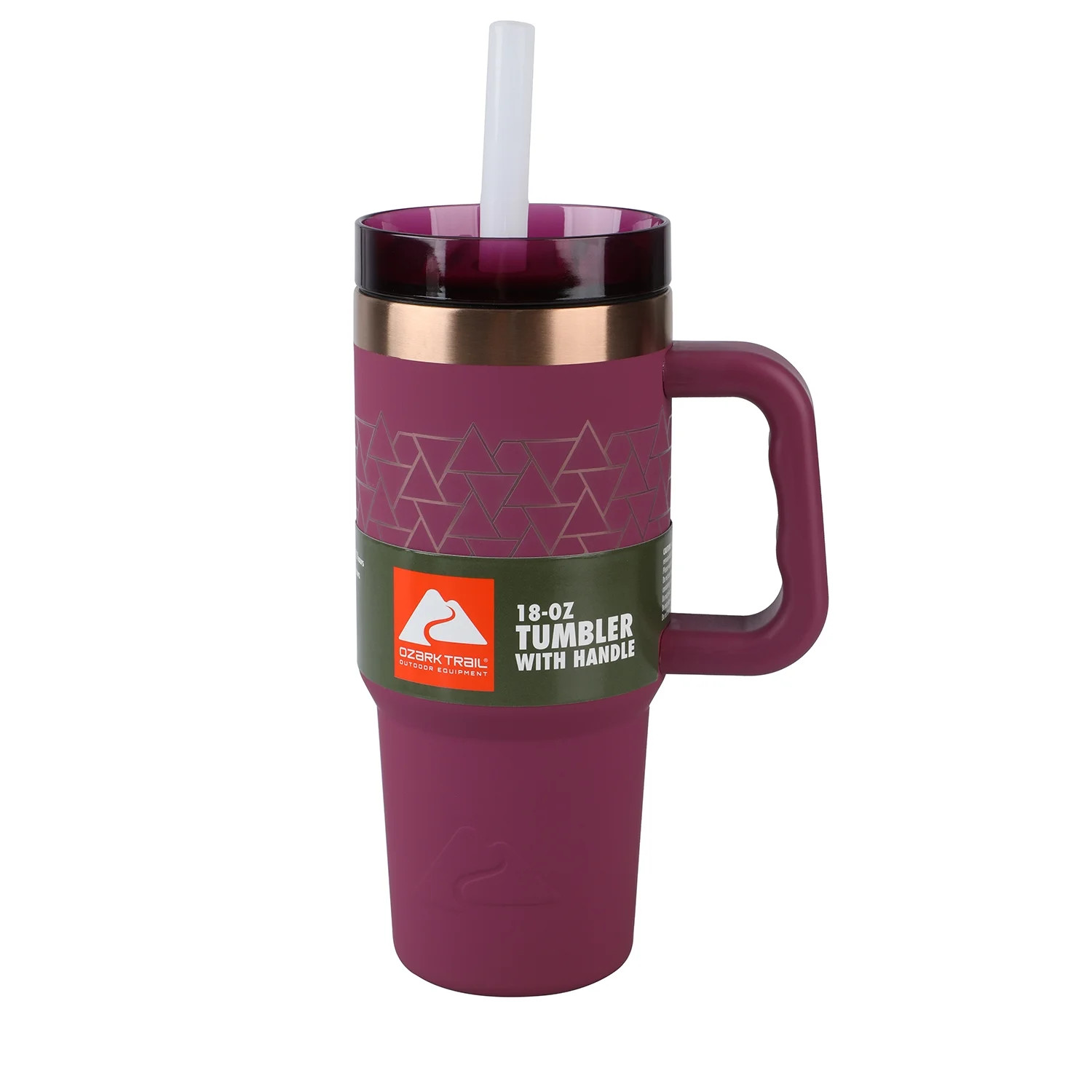 Ozark Trail 18 Oz Insulated Stainless Steel Tumbler With Handle,Violet Magenta | Walmart (US)
