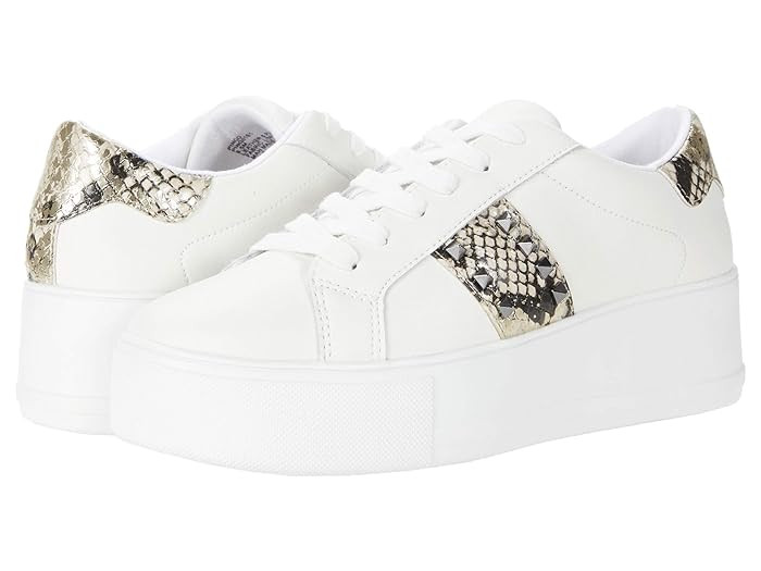 Steve Madden Pingo Sneaker (Gold Snake) Women's Shoes | Zappos