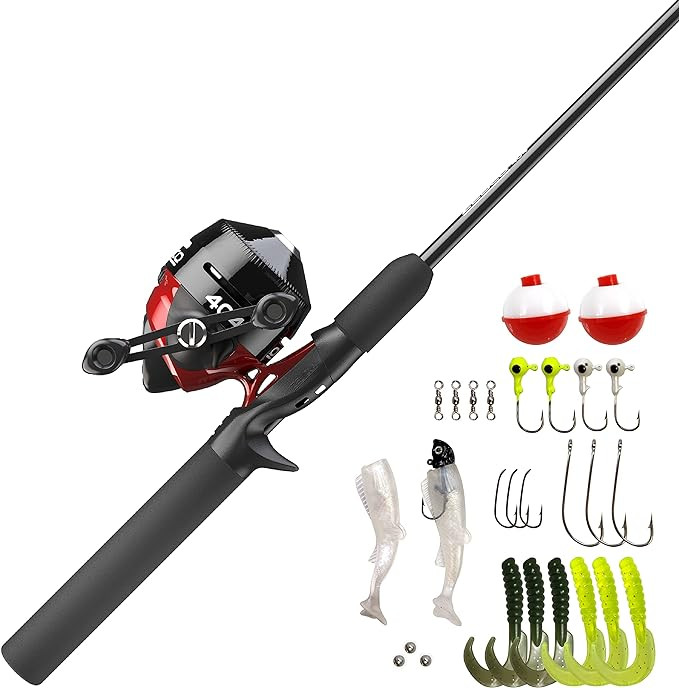 Zebco 404 Spincast Reel and 2-Piece Fishing Rod Combo, Durable Fiberglass Rod with EVA Handle, Qu... | Amazon (US)