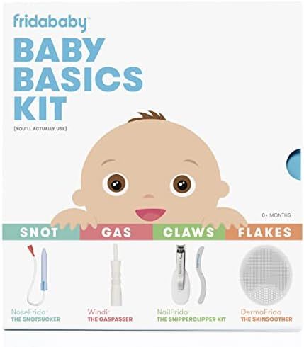 Baby Basics Kit by Frida Baby |Includes NoseFrida, NailFrida, Windi, DermaFrida + Silicone Carry ... | Amazon (US)