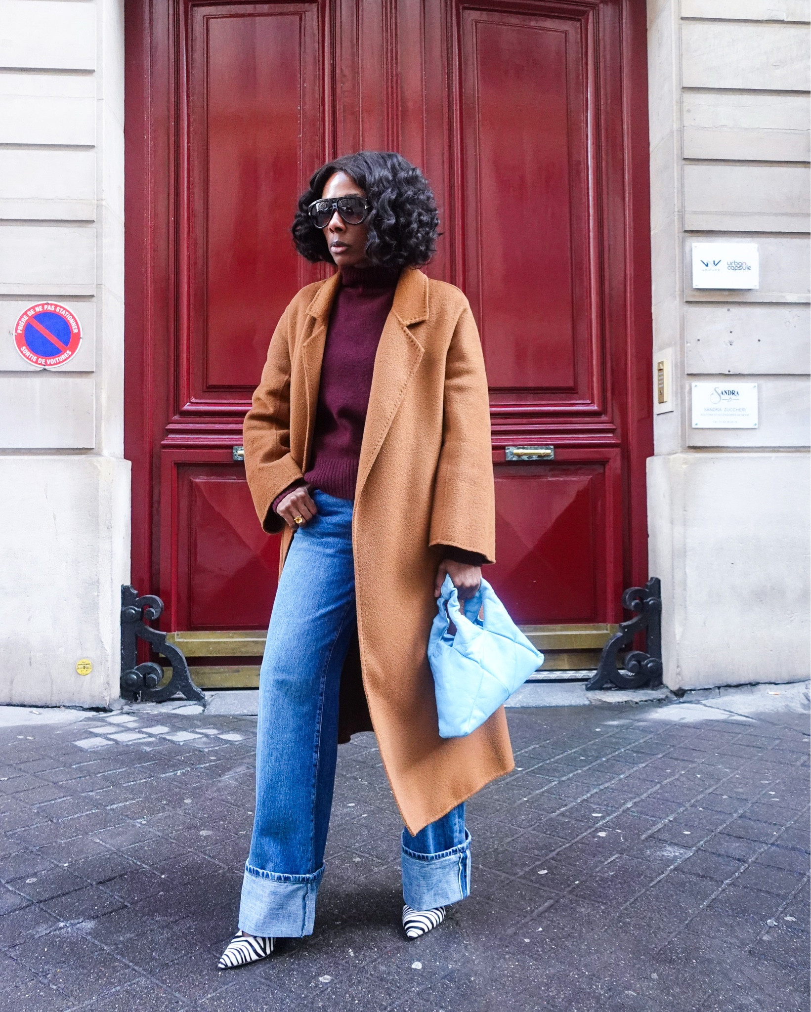 Not letting my age define a single thing— not even my style.

Today’s outfit is a  casual look that combines color, texture, and prints.

A pair of @jcrew wide-leg cuffed jeans styled with a burgundy sweater from @Revolve , and layered with a cashmere coat. To personalize the look and add my personal style, I accessorized with zebra print heels, a RECO Paris bag, and a pair of sunglasses.

#WinterOutfit #OutfitInspo #LTKStyle #CasualOutfits

#LTKootd #LTKOver40 #LTKgrwm