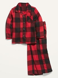 Unisex Plaid Pajama Set for Toddler & Baby | Old Navy (US)