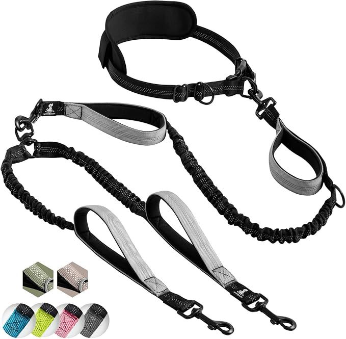 SparklyPets Hands Free Double Dog Leash – Dual Dog Leash for Medium and Large Dogs – Dog Leas... | Amazon (US)