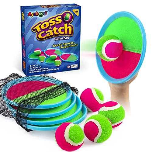 Ayeboovi Toss and Catch Ball Game Outdoor Toys for Kids Yard Games Beach Toys Outside Games for 3... | Amazon (US)