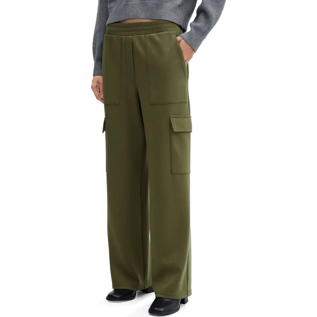 MANGO Knit Cargo Pants in Khaki at Nordstrom, Size Xx-Small | Nordstrom
