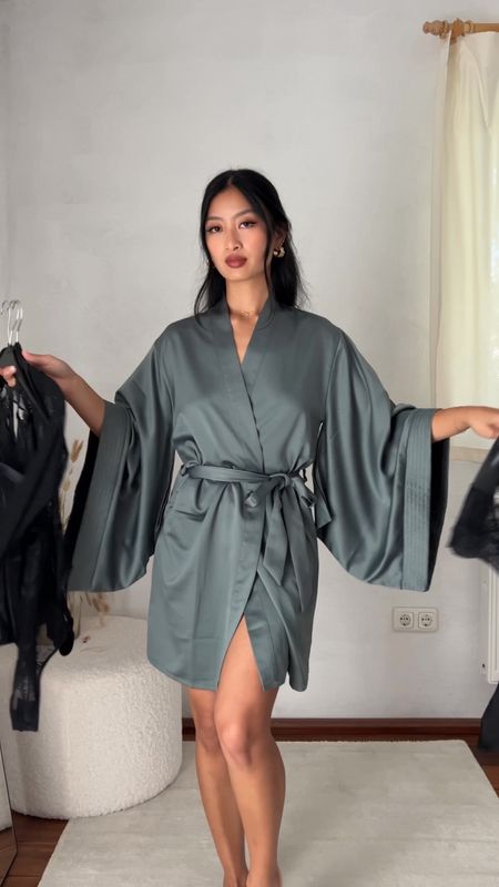 Sage green kimono 👘 

#LTKeurope #LTKSeasonal #LTKstyletip