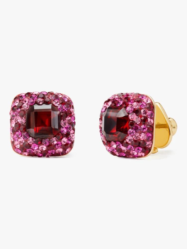 something sparkly cushion clay pavé studs | Kate Spade (US)