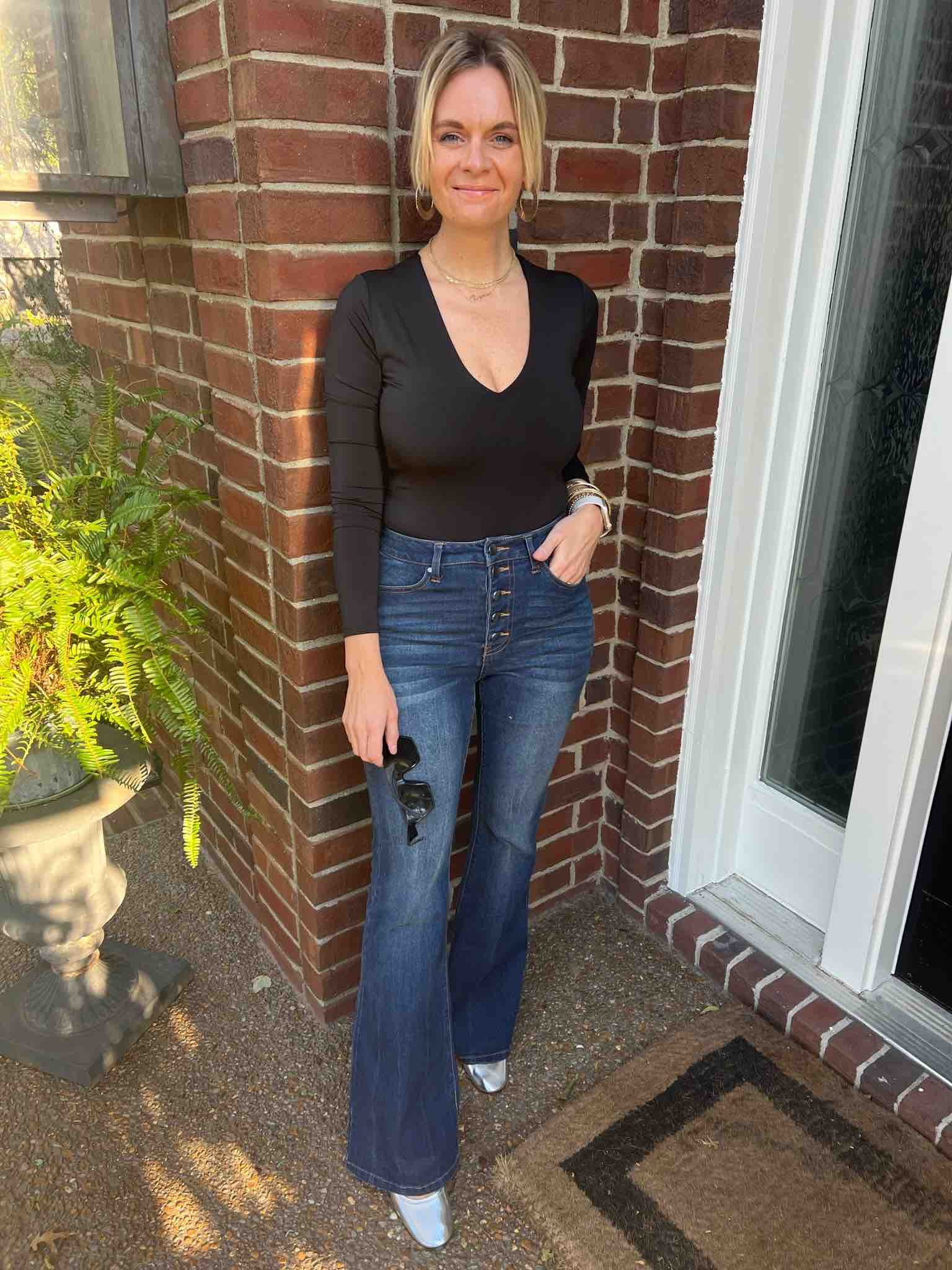 How to wear a bodysuit and flare jeans 🔥 …. And bonus for those silver Mary Jane’s 🥰🥰

#LTKshoecrush #LTKstyletip #LTKSeasonal