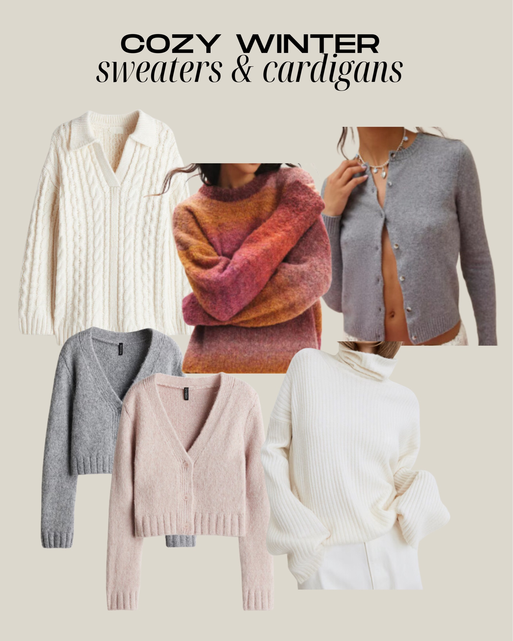 Cozy sweaters and cardigans that will keep you warm and in style 🩷✨

Winter style, cardigan style, cardigan for days, layering up, holiday style, comfy and chic, sweater weather, sweaters, winter wardrobe, winter clothes must haves, sweater season, fashion finds, H&M sweaters, cozy sweaters. 

#LTKSeasonal #LTKStyleTip #LTKFindsUnder100