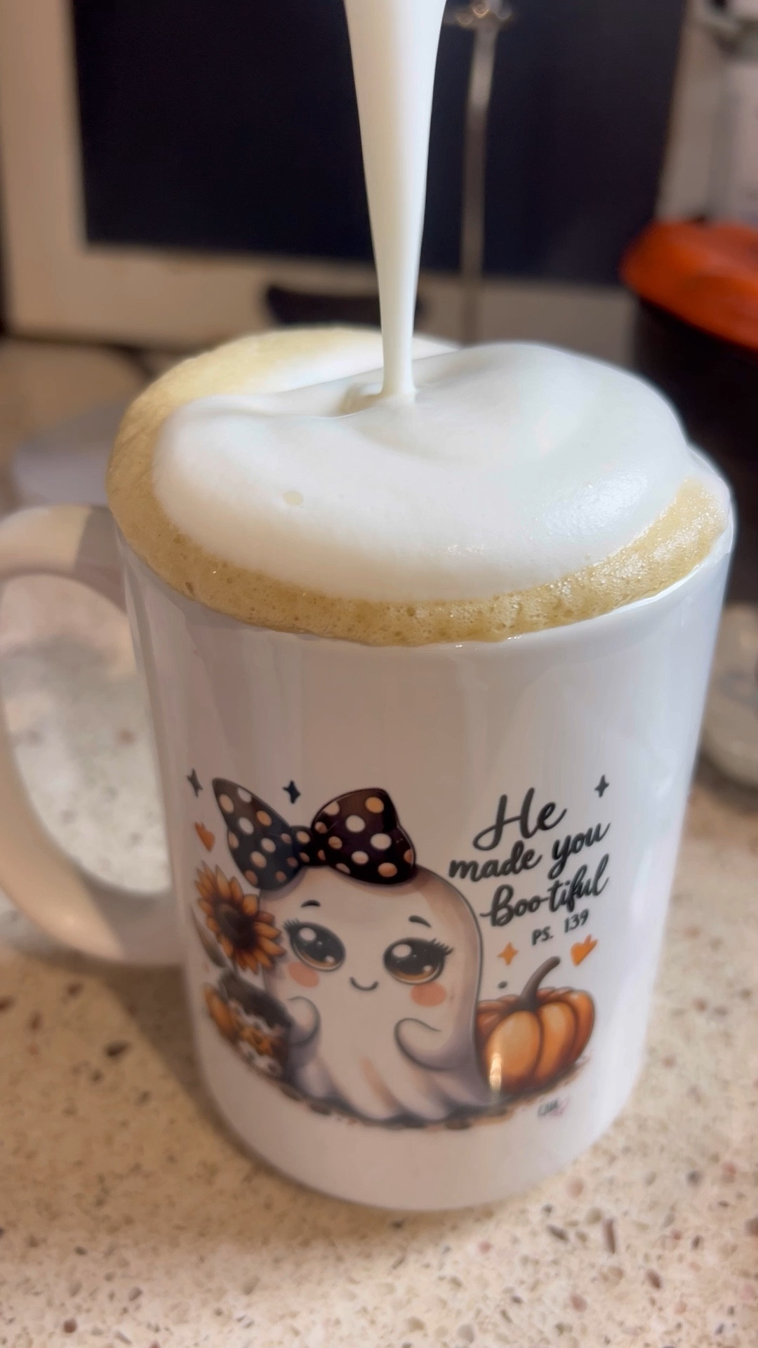 🍃🍁🍂 must have for your coffee bar!! 

Every coffee lovers dream ☕️🧡 makes the perfect hot foam and cold foam for your coffee! Barista style all at home! 

Find BOOtiful mug at https://www.crazybusymama.com/product-category/kitchen/mugs/fall-collection/

Crazy Busy Mama 

#LTKOver40 #LTKHome #LTKVideo