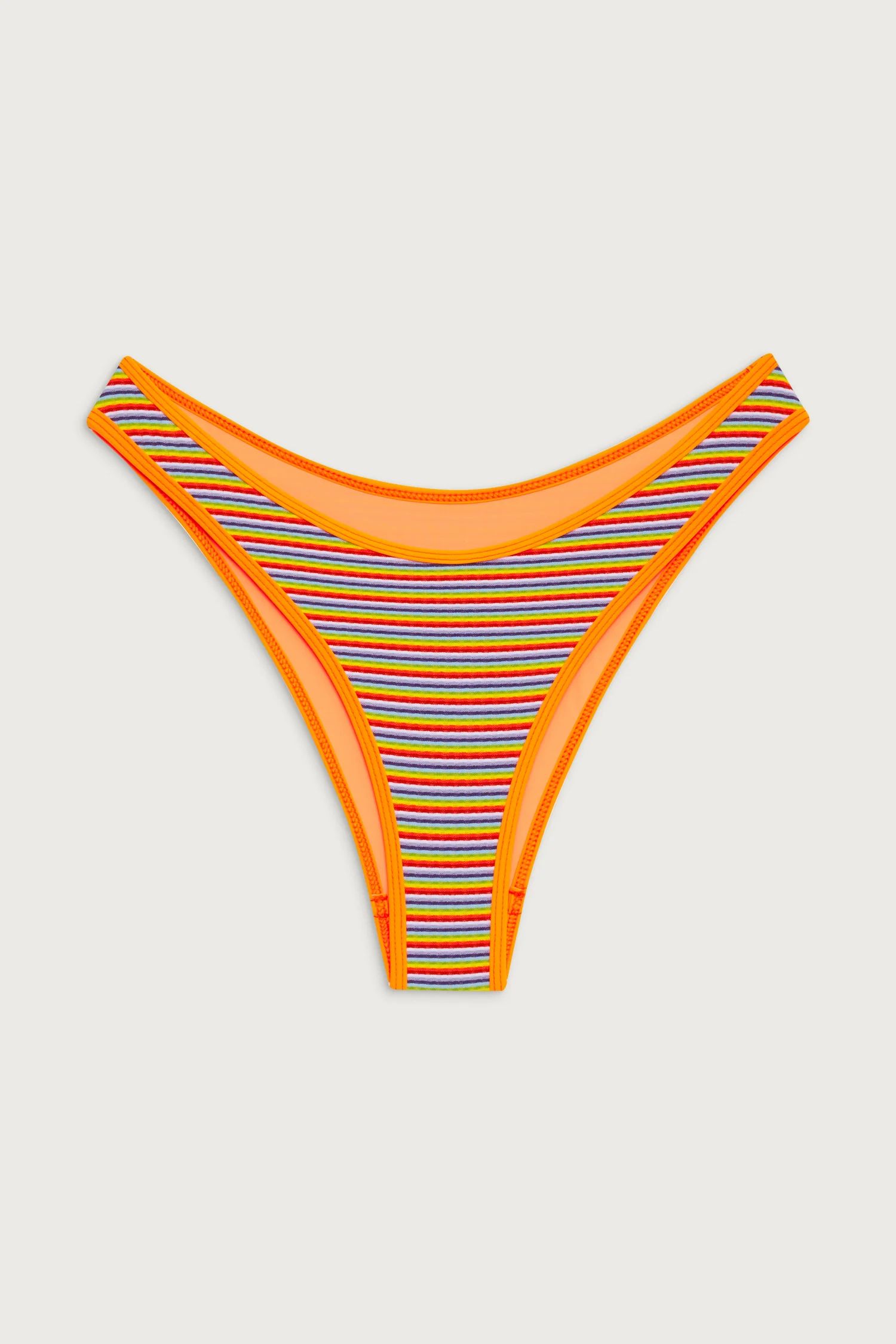 Dove Striped Classic Bikini Bottom | Frankies Bikinis