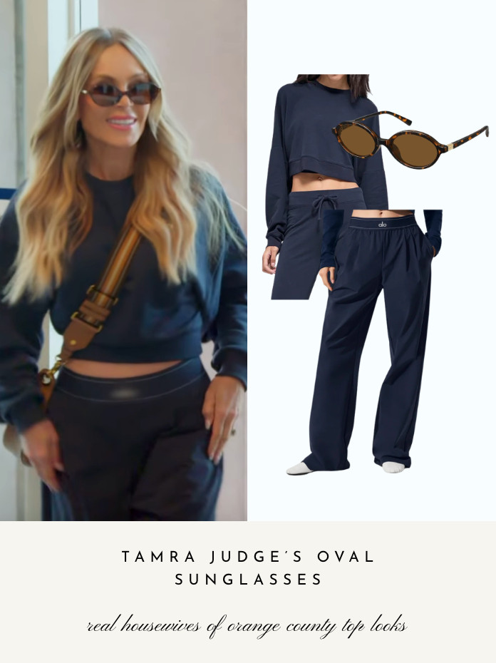 Tamra Judge's Oval Sunglasses 

 