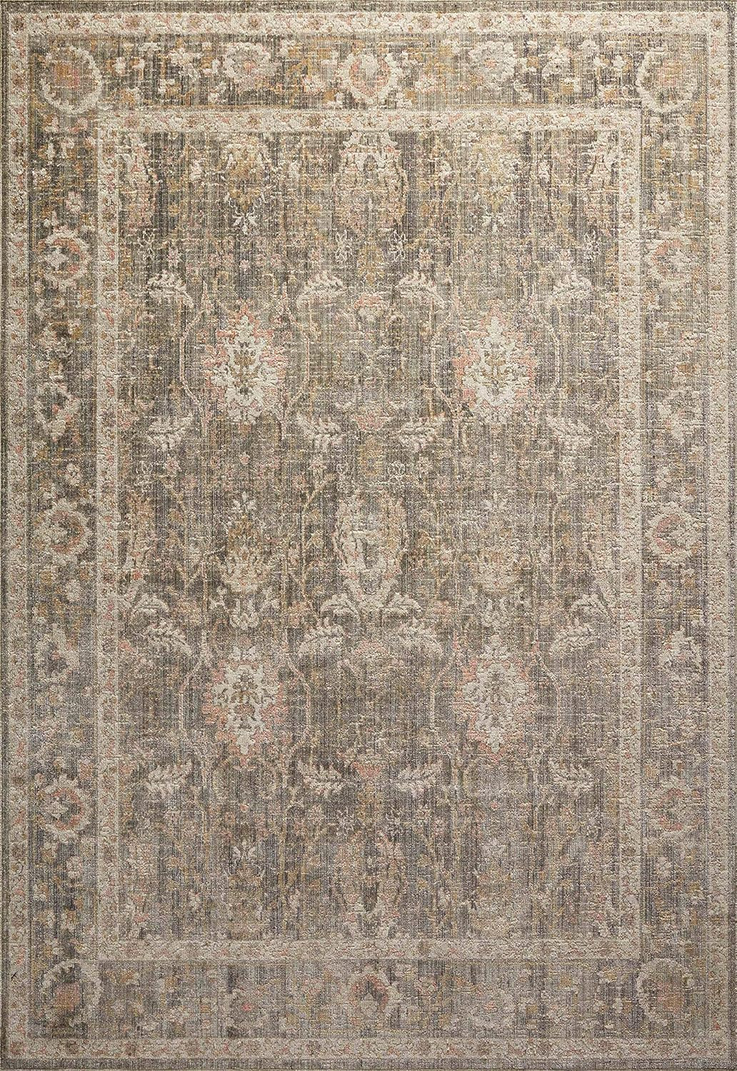Chris Loves Julia x Loloi Rosemarie ROE-01 Sage / Blush Oriental Area Rug 7'-10" x 10' | Amazon (US)