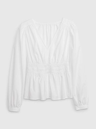 Puff Sleeve Peplum Top | Gap (US)