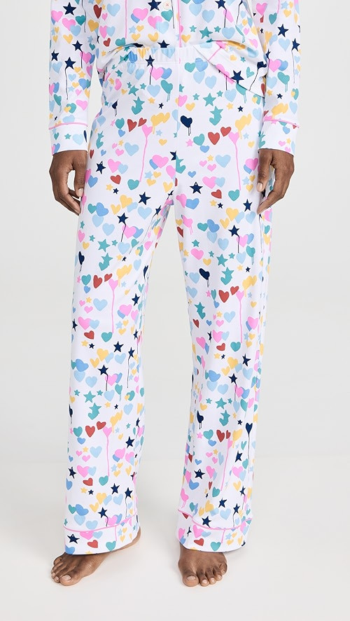 Roller Rabbit X Kerri Rosenthal Starry Starry Love Long Sleeve Polo Paja | SHOPBOP | Shopbop