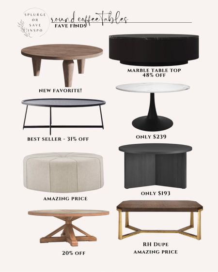 Coffee tables. Round coffee table. Black round coffee table. Brass coffee table. Round ottoman. White ottoman. Pedestal coffee table. Marble top coffee table. Rustic coffee table. Modern farmhouse, coffee table. Modern coffee table


#LTKsalealert #LTKhome