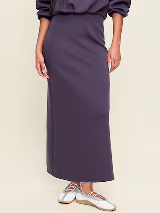 High-Waisted Bounce Fleece Maxi Skirt | Old Navy (US)