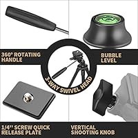 Fotopro Phone Tripod, 39.5 Inch Tripod for iPhone, Travel Tripod with Bluetooth Remote/Smartphone... | Amazon (US)