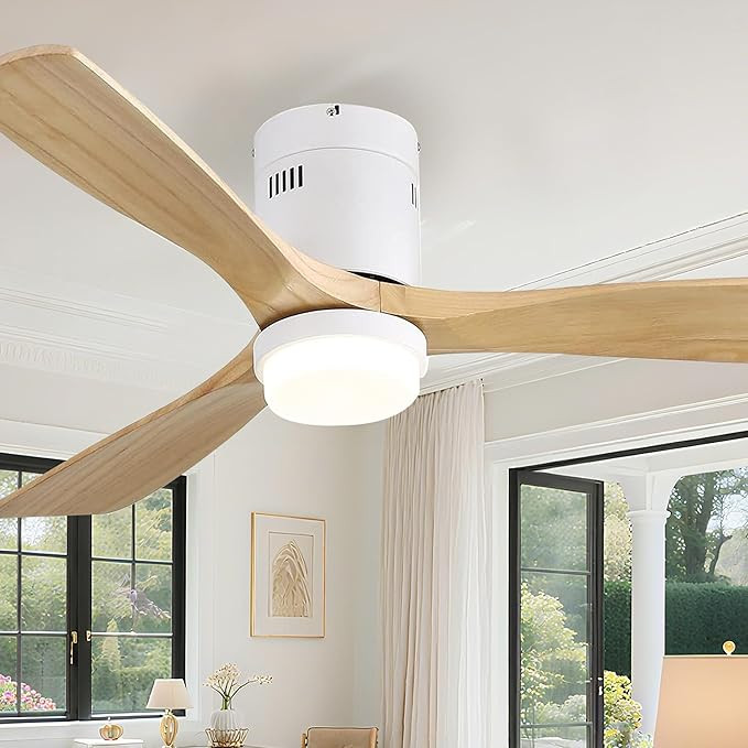 Sofucor 52 Inch Flush Mount Outdoor Ceiling Fan | Amazon (US)