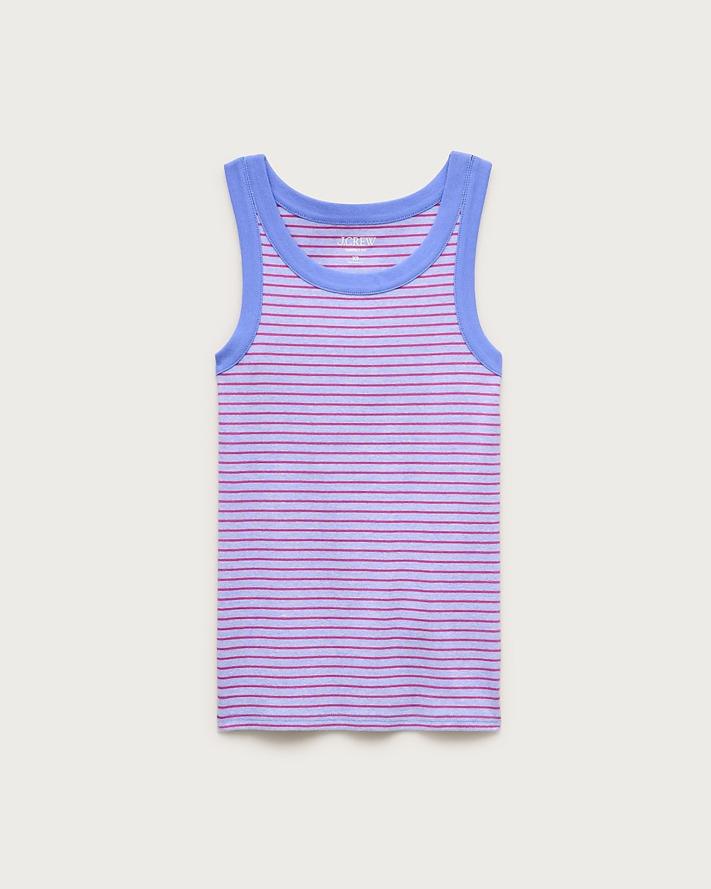 New perfect-fit high-neck tank top in stripe | J. Crew US