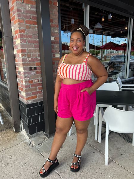 Ready for the Barbie movie with this cute shorts outfit. 💕💕💕
I’m linking some of my favorite shorts of the season, too. 
All under $25!

#LTKunder50 #LTKstyletip #LTKcurves