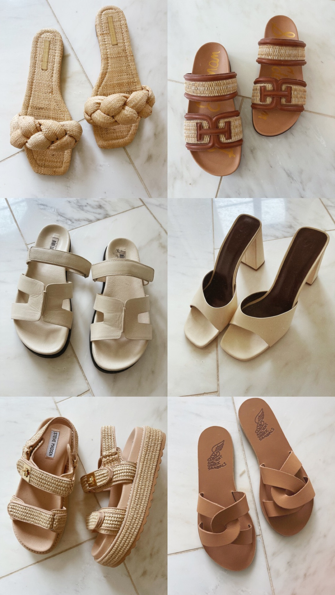 Neutral spring sandals 