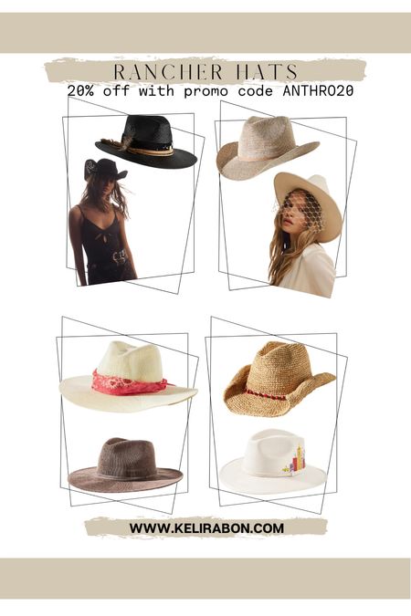 Anthropologie rancher hats on sale 🤠

20% off with promo code 

Cowboy hat, rancher hat, bride hat, western hat

#LTKsalealert #LTKfindsunder50 #LTKfindsunder100