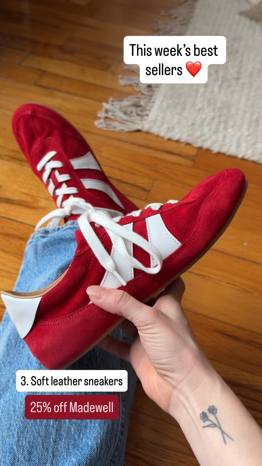 Madewell 25% off leather shoes 
Softest suede leather wearing size 7 (size up 1/2)

#LTKootd #LTKdayinmylife