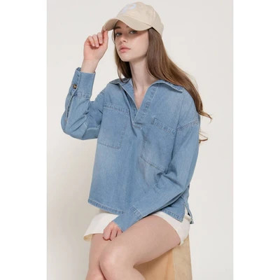 Denim Pullover Shirt | Southern Roots Clothing Co.