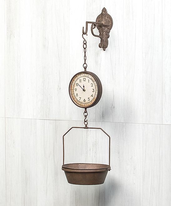 Rust Hanging Scale Clock | zulily