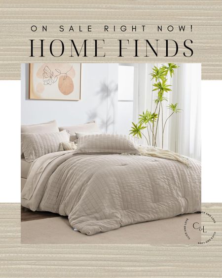 On sale home find! This seersucker bedding comes in a 7 piece set. 3 sizes on sale now under $60 🖤

Seersucker bedding, 7 piece bedding set, comforter, pillow shams, beige bedding, Bedding, guest room, primary bedroom, bedroom, bedroom styling, curated spaces, shoppable inspo, bedroom inspiration, Modern home decor, traditional home decor, budget friendly home decor, Interior design, look for less, designer inspired, Amazon, Amazon home, Daily deals, Amazon deals, Amazon sale, sale finds, sale alert, sale, Amazon must haves, Amazon finds, amazon favorites, Amazon home decor #amazon #amazonhome 

#LTKSaleAlert #LTKHome #LTKStyleTip