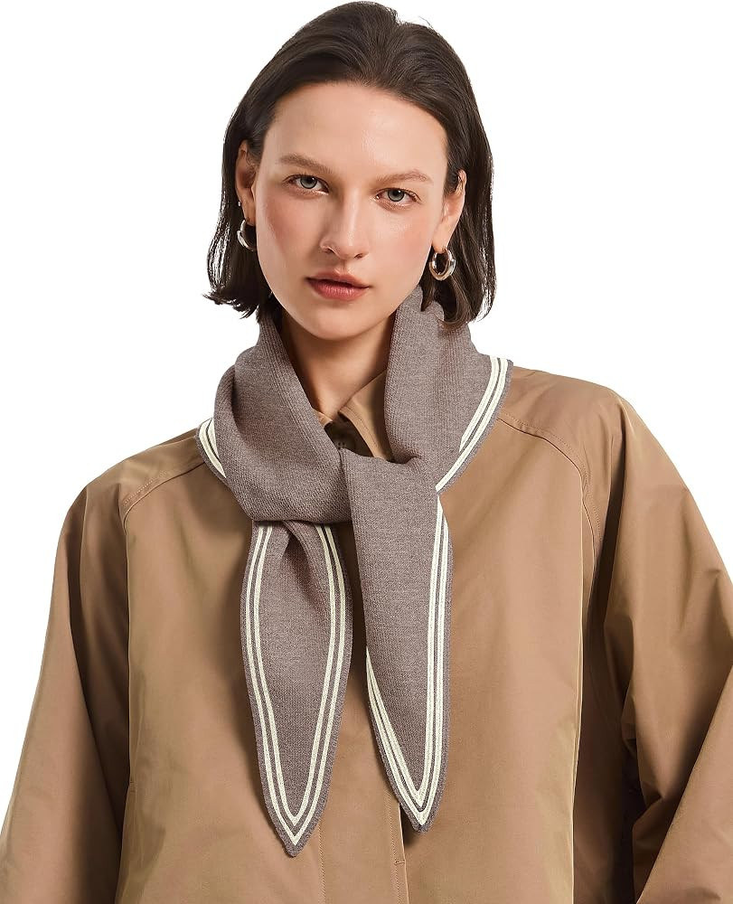 PULI Women Knit Neck Scarf Sophie Striped Scarves Fashion Accessories | Amazon (US)