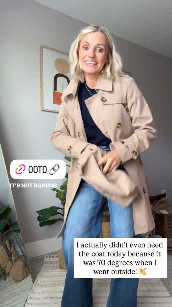 I actually didn’t even need the coat today because it was 70 degrees when I went outside! 👏