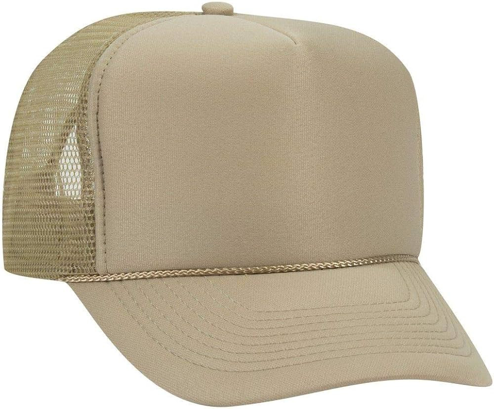 OTTO Polyester Foam Front 5 Panel High Crown Mesh Back Trucker Hat | Amazon (US)