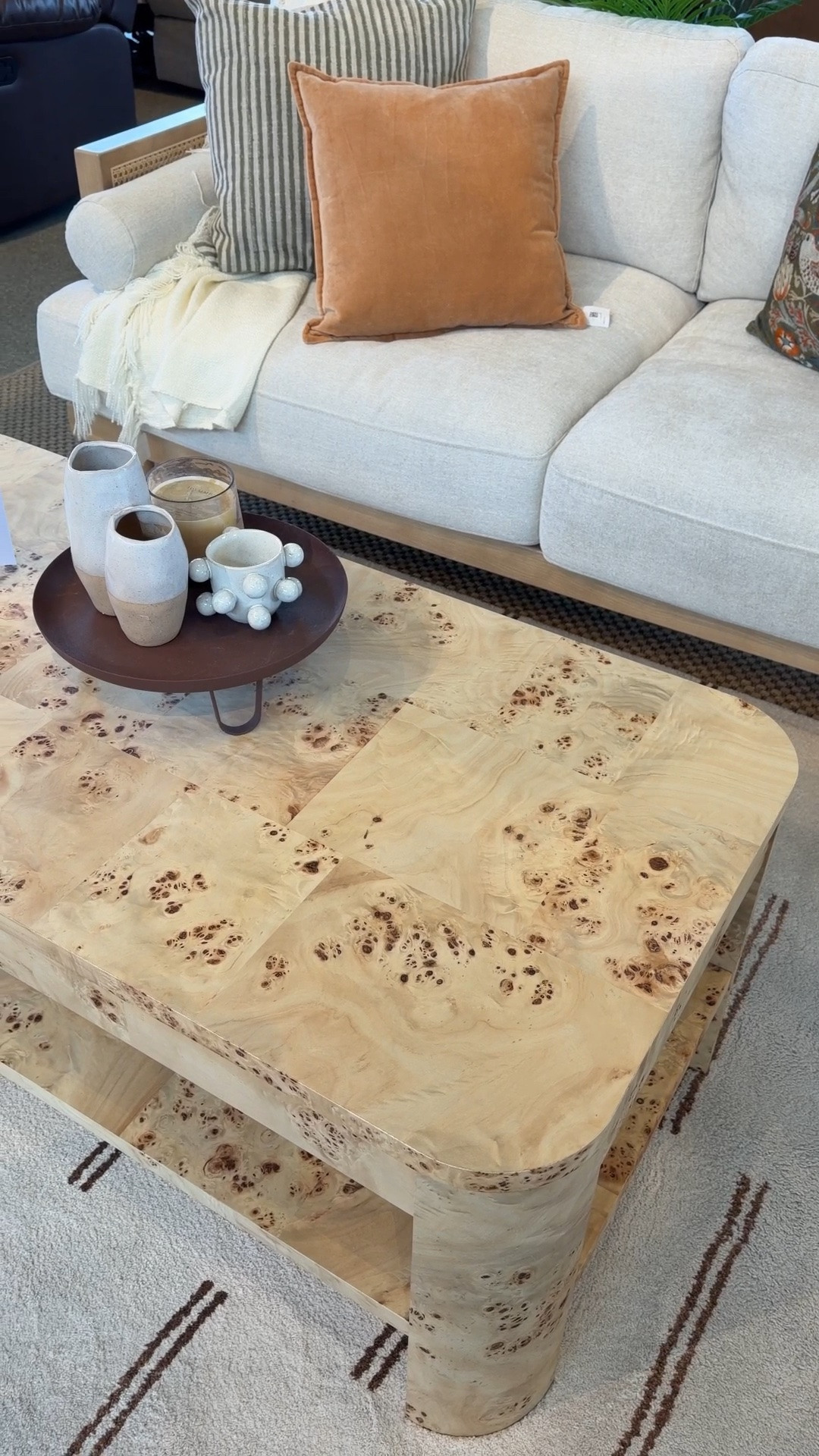 Such a good Wayfair furniture find! 🤎 This burl wood coffee table brings a rich, high-end look to the living room with its gorgeous patterned wood finish and substantial design! ✨ I love the open shelf for styling books and décor, while the unique burl grain adds just enough interest to make the whole setup stand out. 💫 I’ve linked it along with similar styles in my LTK! 👀 @Wayfair #burl #coffeetable #furniturefind

#LTKHome #LTKSaleAlert