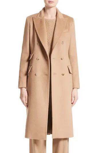 Women's Max Mara Derris Camel Hair Coat, Size 4 - Brown | Nordstrom