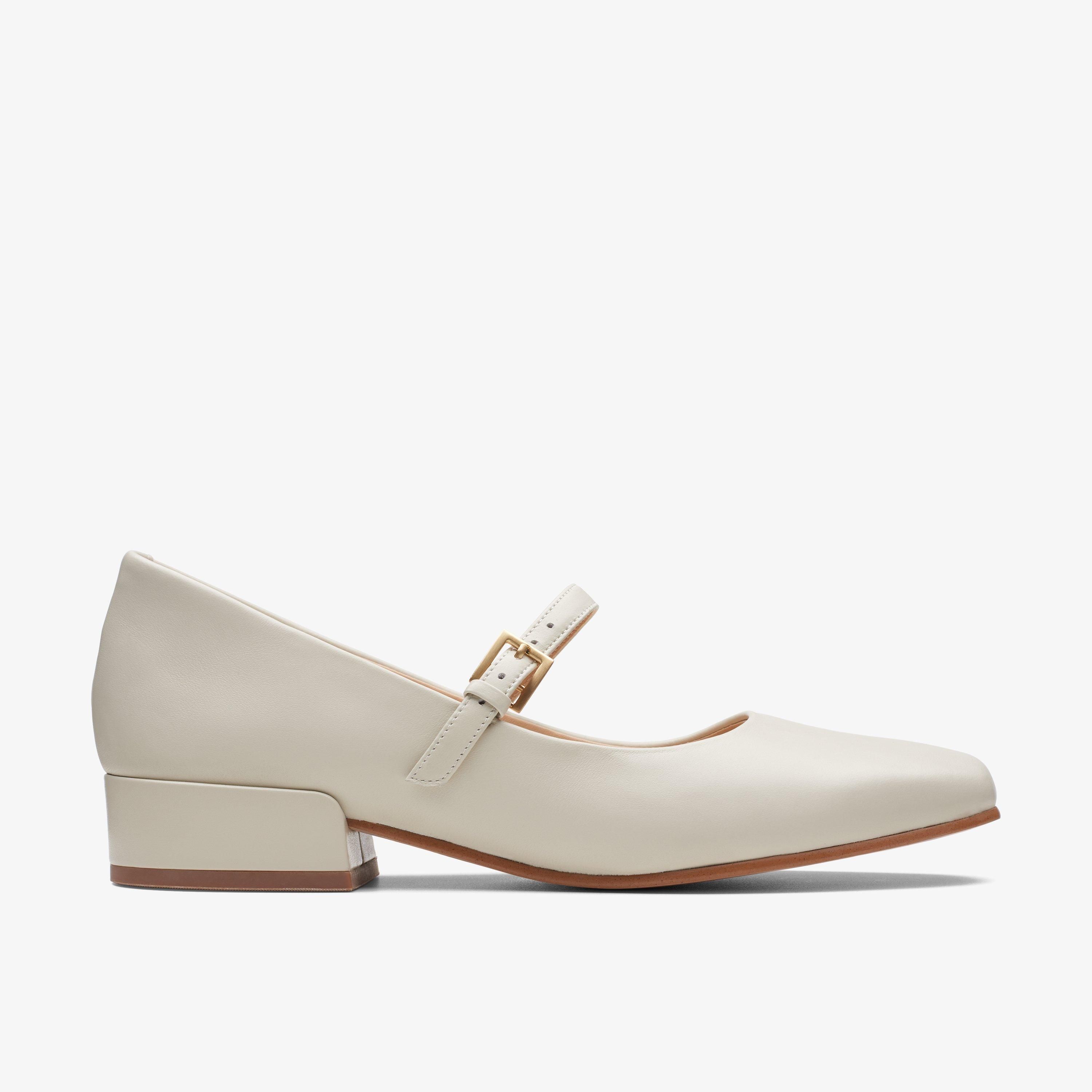 Womens Seren 30 Buckle Ivory Leather Mary Jane Shoes | Clarks (US)