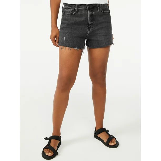 Free Assembly Women's 90's Cut Off Denim Short - Walmart.com | Walmart (US)