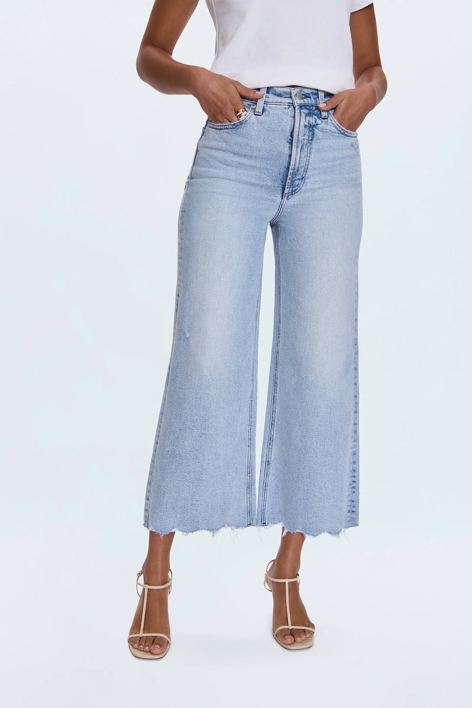 PETITE Lana High Rise Ultra Wide Leg Jean - Sun-Kissed Vintage | Pistola Denim