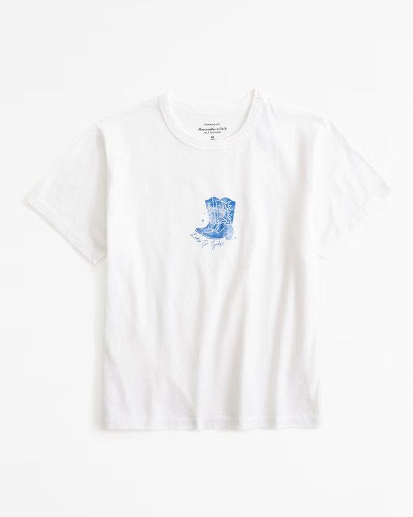 Women's Short-Sleeve Shania Twain Graphic Skimming Tee | Women's Tops | Abercrombie.com | Abercrombie & Fitch (US)